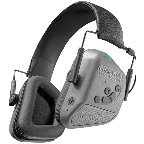 Champion Traps & Targets Vanquish Pro Elite BT, Electronic Earmuff, Gray 40982