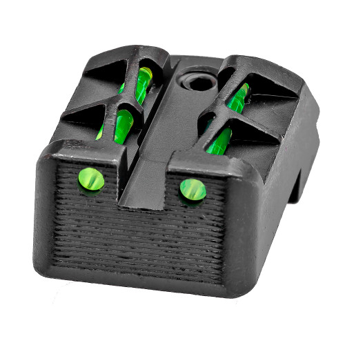 Hi-Viz LiteWave, Fits Kimber 1911 with Fixed Rear Sight Except Micro and Solo, Green LitePipe KBLW11