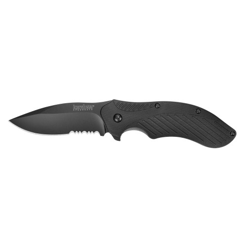Kershaw Clash Folding Knife, Black, 3.1" Combo Blade 1605CKTST