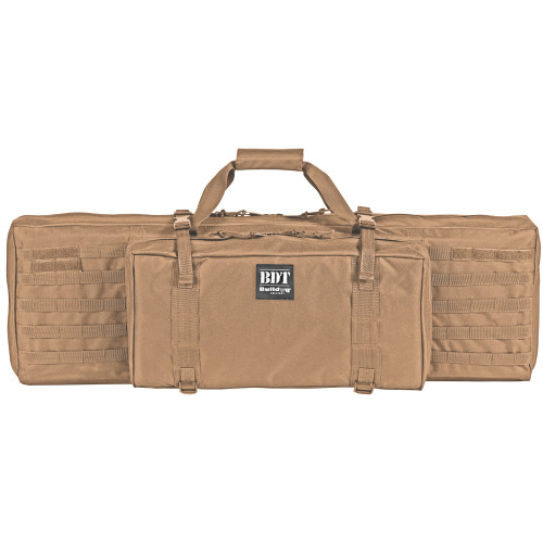 Bulldog Cases Standard Tactical Rifle Case, Fits Single Rifle, 38" Soft Case, Shoulder Strap, Large Front Pocket, Tan BDT30-38T