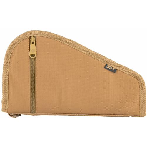 Bulldog Cases Deluxe Pistol Case w/ Pocket and Sleeve, Tan, 12"x6" BDT620T