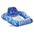 Aqua Leisure Supreme Zero Gravity Chair Hibiscus Pineapple Royal Blue w\/Docking Attachment