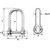 Wichard Self-Locking Large Opening Shackle - 8mm Diameter - 5\/16"