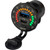 Sea-Dog Round Rainbow Voltmeter w\/USB  USB-C Power Socket