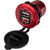 Sea-Dog Round Red Dual USB Charger w\/1 Quick Charge Port +