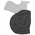 1791 Gunleather 4 Way Holster, IWB/OWB Belt Holster, Size 3, Left Hand, Stealth Black, Leather 4WH-3-SBL-L
