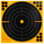 Allen EZ AIM Adhesive, Bullseye, 12" Square, 10 Pack, Black/Orange 1531710