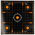 Allen EZ AIM Adhesive, Sight-In Grid, 12" Square, 10 Pack, Black/Orange 1531410