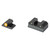 XS Sights R3D, 2.0, Tritium Night Sight, For HK VP9, Standard Height, Orange Front Outline, Green Tritium Front/Rear HK-R201P-6N