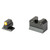 XS Sights R3D, 2.0, Tritium Night Sight, For HK VP9, Suppressor Height, Orange Front Outline, Green Tritium Front/Rear HK-R202P-6N
