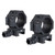 Trijicon Scope Rings, 30mm Medium, Q-LOC, Fits Picatinny, Anodized Finish, Black AC22065
