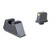 Trijicon Suppressor/Optic Height, Night Sights, Yellow Front with Black Rear & Green Lamps, Fits Glock 17,19,22,23,24,26,27,31,32,33,34,35,39 GL201-C-601135