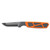 Outdoor Edge Razor APX, Fixed Blade Knife, Plain Edge, 3" Blade Length, Includes (1) Saw, (3) Drop point Blades, (2) Caping Blades, (1) Gutting Blade, Matte Finish, Orange Titanium Coated Removeable Blade Storage Scales, Includes Polypropylene Sheat