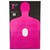 Action Target B-27E Shoot For The Cure Breast Cancer Target, Pink Silhouette Cut Off Below Ring 7, 23"x35", 100 Per Box B-27E-NPT-100