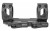 American Defense Mfg. AD-RECON-SL Scope Mount, Dual Quick Detach, Vertical Spit Rings, 2" Offset, 34MM, High Height, Titanium Lever System, Black AD-RECON-SL-34-STD
