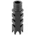 ATI Outdoors Shark Muzzle Brake, 1/2-28 Thread With Crush Washer, Fits AR-15, Black Oxide Finish A.5.10.2251