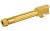 Agency Arms Mid Line Barrel, 9MM, Titanium Nitride Finish, Gold, Threaded And Fluted, Fits Glock 19 Gen 5 MLG19G5T-FTIN