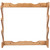 Allen Company Four Gun Wooden Wall Rack, Solid Wood Construction, 24.5"X24.5"x4.25", Natural Finish 18550