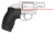 Crimson Trace Corporation Hi-Brite LaserGrip, Fits S&W J Round Butt, Rubber Wraparound, Red Laser LG-350