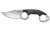 Cold Steel Double Agent, 3" Fixed Blade Knife, Clip Point, Plain Edge, AUS 8A/Polished, AUS 8A/Black G10, Secure-Ex Sheath CS-39FNS