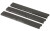 Ergo Grip Rail Covers, 18 Slot Ladder, Textured Slim Line LowPro, 3-Pack, Black 4379-3PK-BK