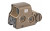 EOTech Tactical, Holographic, Non-Night Vision Compatible Sight, Red Reticle, 68MOA Ring with 1MOA Dot, Tan, Rear Buttons, Includes CR123 Battery XPS2-0TAN