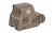 EOTech Tactical, Holographic, Non-Night Vision Compatible Sight, Red 68MOA Ring with 2 1MOA Dots, Tan, Rear Buttons, includes CR123 Battery XPS2-2TAN