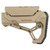 F.A.B. Defense GL-Core CP AR-15 Buttstock, Fits Mil-Spec And Commercial Tubes, Adjustable Cheek Rest, Tan FX-GLCORECPT