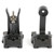 Griffin Armament M2 Sights, Front/Rear Folding Sights, Fits Picatinny Rails, Matte Finish, Includes 12 O'Clock Bases GAM2S