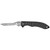 Havalon Forge, Folding Knife, Liner Lock, 2.75" Stainless Steel Blade, Black ABS Handle with Non-slip TPR Rubber Grip Covering, OAL 7 7/8", Includes 6 Additional Blades and Nylon Holster XTC-60ARHB