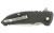 Hogue X1-Microflip, Folding Knife, Tumbled, Plain, Drop Point Blade, 2.75, Aluminum / Black 24170