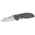 Hogue HK Exemplar, Folding Knife, 154-CM, Plain Edge, Clip Point Blade, 3.25", Stone Tumbled Blade Finish, Black G10 Frame with HK Texture 54156