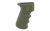 Hogue Overmolded Rifle Grip, Fits AK-47/AK-74, Finger Grooves, Rubber, OD Green 74001