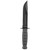 KA-BAR Knives KA-BAR Short, Fixed Blade Knife, 5.25" Blade Length, 9.375" Overall Length, Clip Point, Combo Edge, 1095 Cro-Van/Black Steel, Matte Finish, Black, Kraton G Handle, Includes Glass Filled Leather Sheath 1257