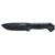 KABAR Becker Campanion, Fixed Blade Knife, 5.25" Blade Length, 10.5" Overall Length, Drop Point, Plain Edge, 1095 Cro-Van Black Blade, Black Ultramid Handle, Molle Compatible Plastic Sheath BK22