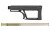 Luth-AR MBA-2 Skullaton Fixed Stock, Fits AR-15 & AR-10 Rifle Length A2 Buffer Tube, Black MBA-2