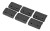 Magpul Industries M-LOK Rail Covers, Type 2 Rail Cover, Includes 6 panels each covering one M-LOK slot, Fits M-LOK, Black MAG603-BLK