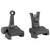 Midwest Industries Combat Rifle Sight Set, Adjustable Front and Rear Sight, Low Profile, Flip-Up, Includes A2 Sight Tool, Black Finish MI-CRS-SET