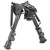 NCSTAR Bipod, Spring Loaded Folding Action, Friction Lock Legs, 3 Adapters Included (AR-15 GI Handguard, Universal Barrel Mount, Weaver/Picatinny Type Rail with Sling Stud), Fits Most Rifles with Swivel Stud, 5.5"-8", Black ABPGC