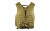 NCSTAR Modular Vest, Nylon, Tan, Size Medium- 2XL, Fully Adjustable, PALS/ MOLLE Webbing, Includes Pistol Belt with Two Accessory Pouches CPV2915T