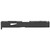 Rival Arms Match Grade Upgrade Slide, Fits Glock 17 Gen 3, RMR Cut Ready, Front and Rear Serrations, Satin Black Quench-Polish-Quench (QPQ) Finish RA-RA10G102A