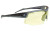 Radians Skybow Glasses, Ballistic Rated, Flexible Temple Tips, Rubberized Nosepiece, Single Lens, Grey/Yellow SB01Y0CS