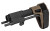 SB Tactical PDW Stabilizing Brace, Black and FDE, Fits AR15, Uses Standard BCG and Buffer PDW-02BL-SB