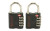 SnapSafe TSA Lock w/Steel Shackle, Black Finish, 2 Pack 76020