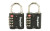 SnapSafe TSA Lock w/Steel Shackle, Black Finish, 2 Pack 76020