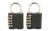 SnapSafe TSA Lock w/Steel Shackle, Black Finish, 2 Pack 76020