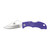 Spyderco Ladybug 3, 1.94" Folding Knife, Clip Point, Plain Edge, VG-10 Purple FRN, Circle Thumb Hole LPRP3