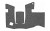 TALON Grips Inc Black Rubber Grip, Adhesive Grip, Fits Glock 48 and 43X, Black 385R