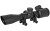 TRUGLO TRU-BRITE Xtreme Compact Tactical Rifle Scope, 4X32, Fully-Coated Lenses, Illuminated Mil-Dot Reticle, Matte Black, 1-Piece base w/ 1" Rings and CR2032 Battery Included TG-TG8504TL