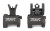 Troy BattleSight Micro, Front and Rear Sight, Di-Optic Aperture, Picatinny, Black Finish SSIG-MCM-SSBT-00